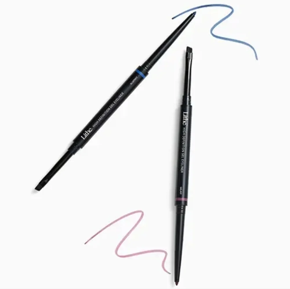 NEW NWT‎ LITHE BEAUTY High Definition Gel Eyeliner Set in Galaxy and Blueprint